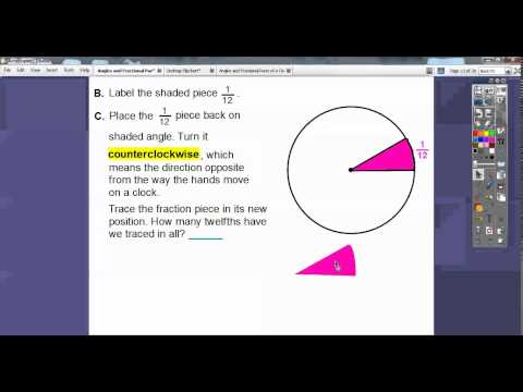 Angles and Fractional Parts of a Circle - Lesson 11.1