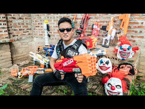 LTT Films :  Suicide Squad S.E.A.L X Nerf Guns Fight Crime Group ROCKET Mask Dangerous Prey