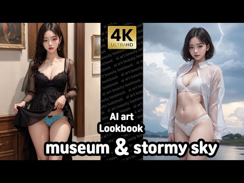 4k Ai art | museum & stormy sky Lookbook