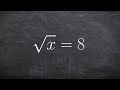 Solving Radical Expressions and Equations