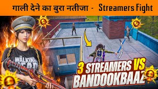 Streamer Called Me Hacker 😱 3 Streamers vs BandookBaaz | BGMI Conqueror Gameplay
