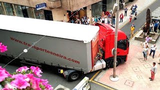 Amazing Dangerous Biggest Truck Driving Skill - Oversize Load Trailer Truck Heavy Equipment Working