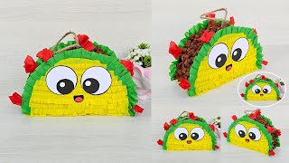 Cómo hacer una mini piñata mexicana | manualidad fácil y divertida para fiestas patrias 🎉🇲🇽  TACO