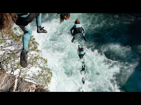 Cliff Jumping 80 Feet Into RAGING Water