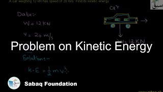 Problem on Kinetic Energy