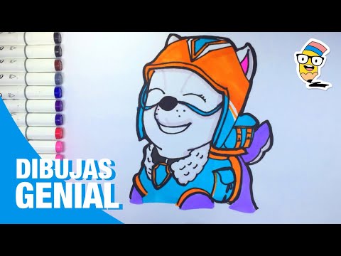 Dibuja y Colorea EVEREST PAW Patrol 🐶✍️ | How to Draw EVEREST PAW Patrol