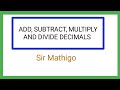 Decimal Operations and Concepts