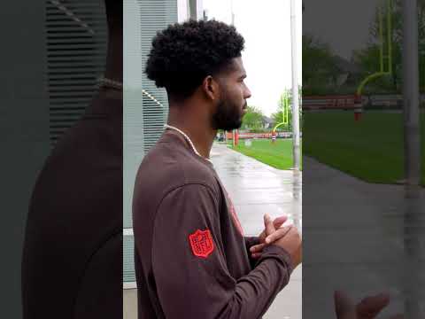 Shedeur Sanders sees the practice field in action for the first time! #browns #nfl #shedeursanders