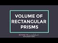 Exploring Volume of Rectangular Prisms