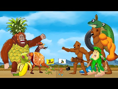 TUNG TUNG TUNG Team Sahur VS Brainot Team: Strength and Height | DC2 Animation