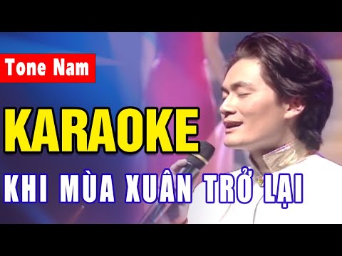 Khi Mùa Xuân Trở Lại Karaoke Tone Nam | Lâm Nhật Tiến | Asia Karaoke Beat Chuẩn