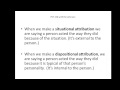 Attribution Theory Concepts