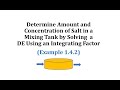 Understanding Linear Differential Equations in Chemical Concentration