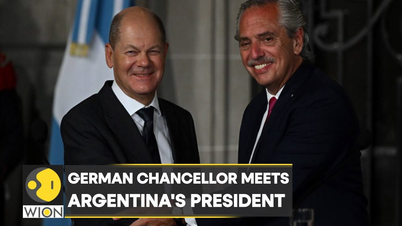 German Chancellor Olaf Scholz in Buenos Aires, meets Argentina’s President