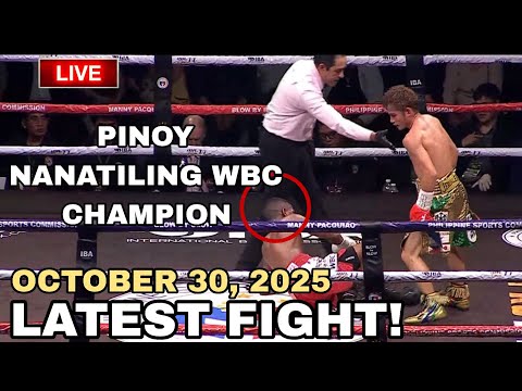 LATEST FIGHT! October 30, 2025 l PINOY WBC world champion parin kuntra mailap na kalaban