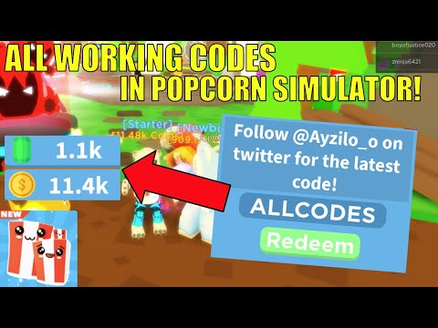 Roblox Popcorn Simulator Codes 07 2021 - codes for hospital simulator roblox