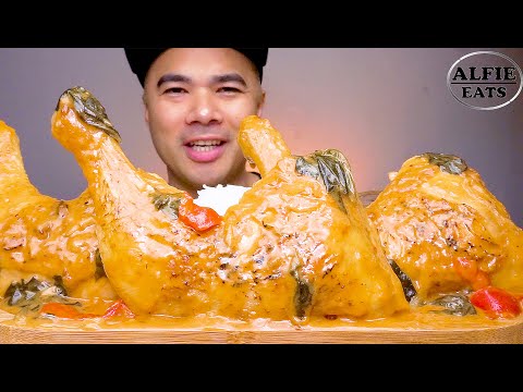 CHICKEN LEGS TUSCAN ITALY FOOD | MUKBANG ASMR | ALFIE EATS