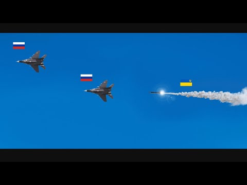 UkrainianMissileDestroysRussianMiG29ExplosiveAerialShowdown!