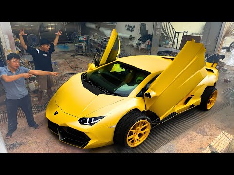 Using Parts From An Old Toyota To Build A Custom Lamborghini Supercar.