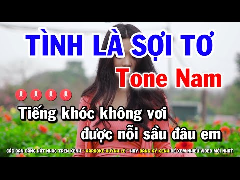 Karaoke Tình Là Sợi Tơ – Tone Nam || Nhạc Sống Cha Cha Cha Huỳnh Lê