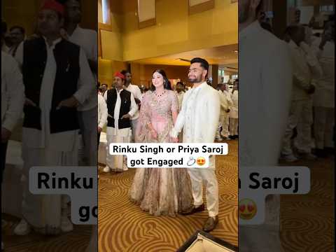 Rinku Singh or Priya Saroj got Engaged 😍💍 #rinkusingh #priyasaroj #shorts #crickarpit
