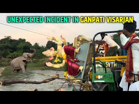 Ganesh Visarjan 2024😭 | Ganpati Visarjan Before And After Scene💔