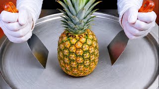 Massive Pineapple - Ice Cream Rolls | Satisfying Visual ASMR