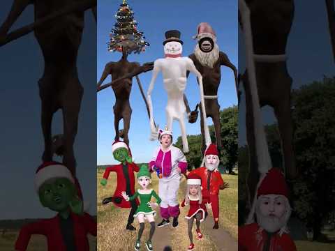 Siren Head Snowman VS Santa Claus #funny #shorts