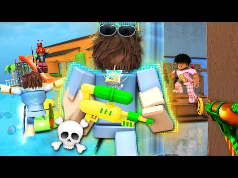 MM2 WATERGUN SUMMER EVENT MONTAGE 😍 (Murder Mystery 2)