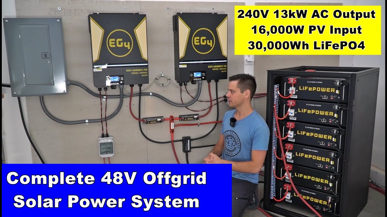 Complete 48V Offgrid Solar Power System