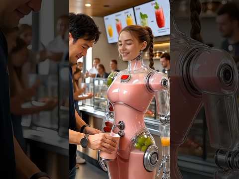 "AI Robot 🍹 Perfect juice mix, fast & fresh!" #juice #freshmix #smartai #healthylife #robot #2025