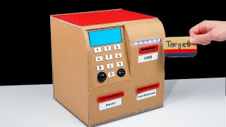 Build Personal ATM Machine Withdraw and Deposit Money from Cardboard