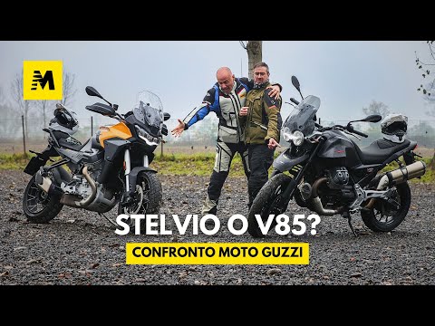 Moto Guzzi Stelvio contro V85 Strada! La COMPARATIVA ￼col Perfetto e Motoretto