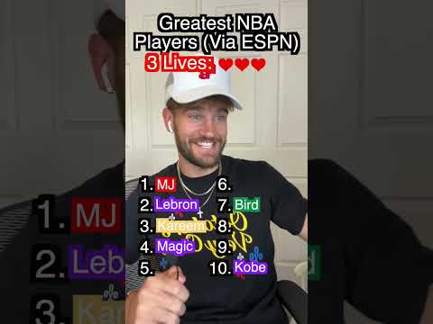 Greatest NBA players of all time ??