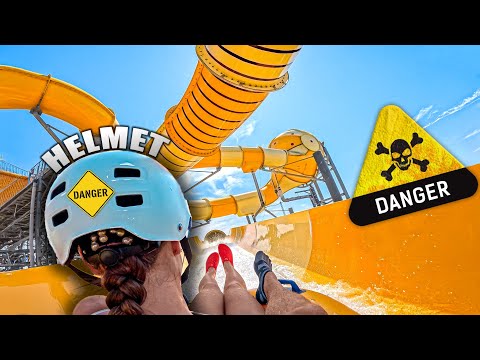 ⚠️ most EXTREME Water Slide (HELMET REQUIRED) 🇫🇷