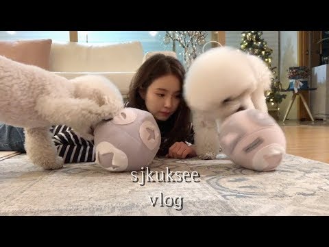[SUB] 크리스마스 케이크 만들기. Making a Christmas cake.