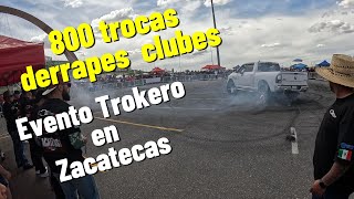 800 Trocas quemando llantas en Zacatecas