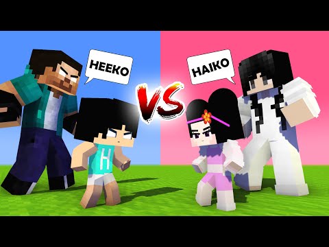 MONSTER SCHOOL: HEEKO VS HAIKO SAVED BY HEROBRINE XDJAMES | Minecraft Animation