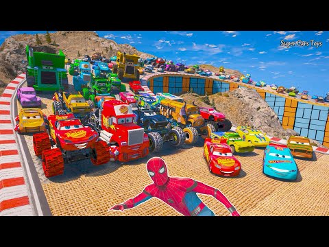NEW Disney Pixar Cars Unboxing Review | Lightning McQueen Cars High Impact Jackson Storm Aiken Axler