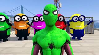 GTA 5 Epic Ragdolls | Spider-Man Frees Minions and Team Spiderman Season 36 (all episodes)