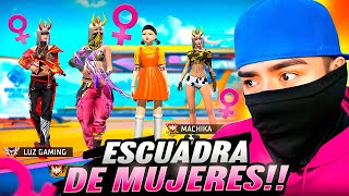 FORME una ESCUADRA de MUJERES MADURAS en FREE FIRE Y TERMINO DENTRO
