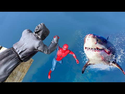 GTA 5 Spiderman VS Ghost Funny Ragdolls & Jumps Fails ep.45 ( euphoria physics )