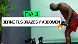 DÍA 3 | Brazos, Hombros y Abdomen | Rutina INTENSA (45s ON - 15s OFF)