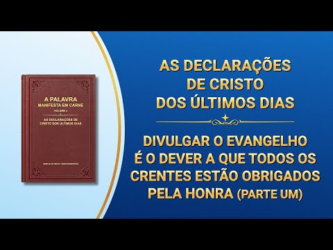 "Divulgar o evangelho é o dever a que todos os crentes estão obrigados pela honra" (Parte um)