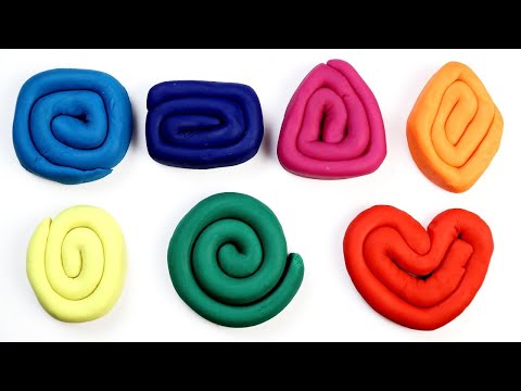 Learn About Shapes & Colors with Play Doh + More Kids Learning Videos