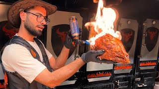 Best Texas BBQ | Selling 500kg a day | Barbecue LAMB HEAD BBQ Steak Turkish Street Food