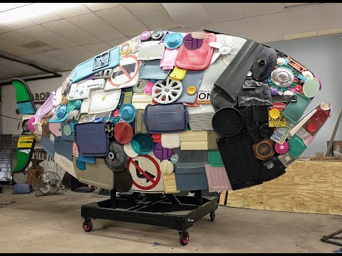 Creating Flotsam the Recycled Fish Sculpture