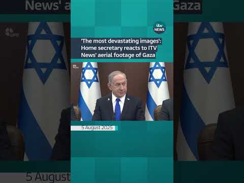 'The most devastating images': Home secretary reacts to ITV News' aerial footage of Gaza | ITV News
