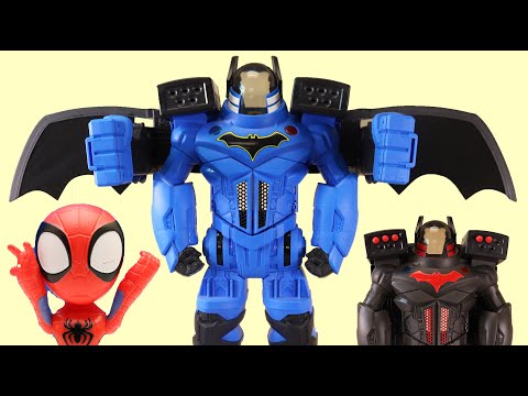 Batman Batbot Robot Vs Batbot Robot | Spidey And His Amazing Friends Toys Pretend Play