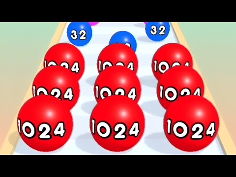 Ball Run 2048 Merge Race Run 3D ! All Levels Gameplay (96-100) android, ios